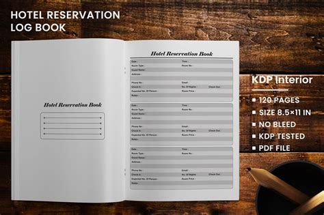 Hotel Reservation Log Book Graphic By Taslimuddin · Creative Fabrica