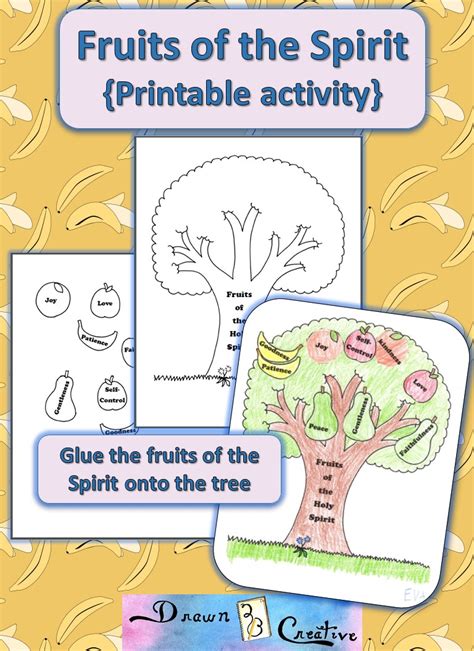 Fruits Of The Spirit Printable Activity Drawn2bcreative