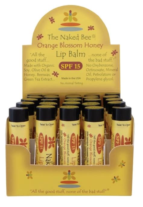The Naked Bee Lip Balm Orange Blossom Honey