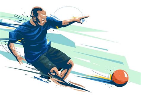 Dodgeball Player Painted Vector 120101 Vector Art At Vecteezy