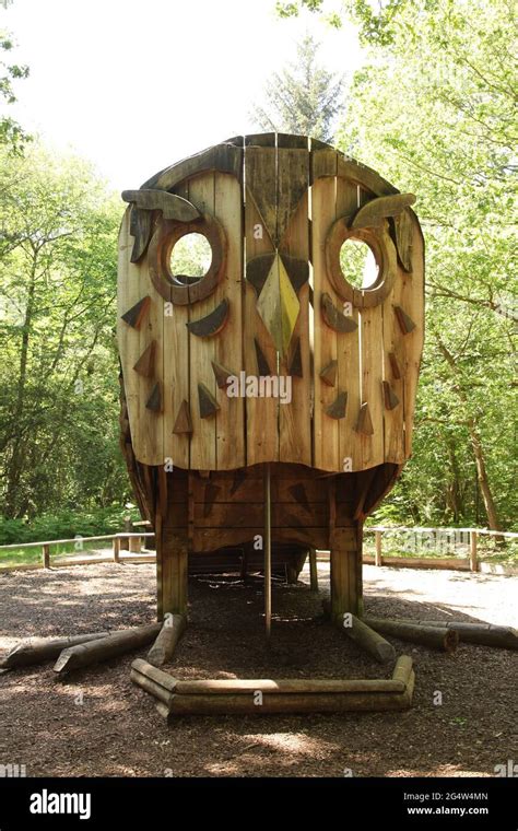 Gruffalo Trail Owl's house, Alice Holt Forest, Alton, Surrey, UK ...