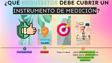 Qué requisitos debe cubrir un instrumento de medición