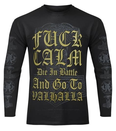 Longsleeve VICTORY OR VALHALLA FUCK CALM Sklep RockMetalShop Pl