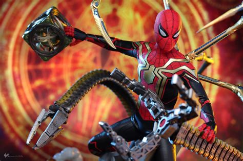 Jual HOT TOYS MMS 624 SPIDER MAN NO WAY HOME SPIDER MAN INTEGRATED SUIT DELUXE VERSION