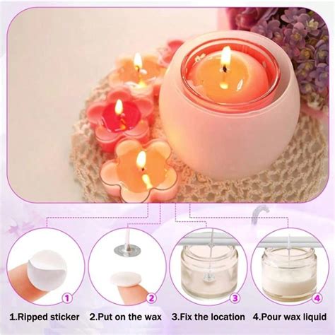 Brand New Candle Wick Stickers Double Sided Foam Tape With Heat