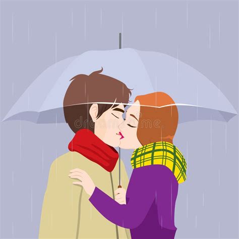 Beautiful Couple Hugging Rain Stock Illustrations 32 Beautiful Couple Hugging Rain Stock