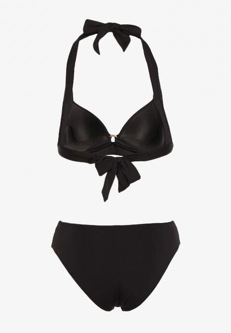 Czarne Bikini Majtki Typu Figi I Biustonosz Z Usztywnianymi Miseczkami Pilalana Renee