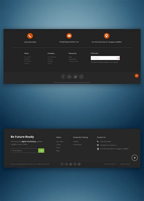 Footer Design Behance