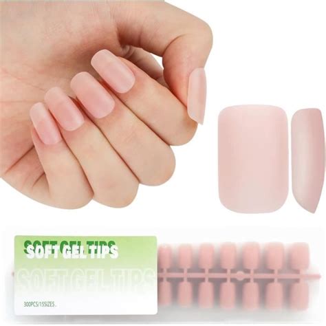 Capsule Americaine Ongle Carré Nude Court Faux Ongles Couverture Complète En Design X Coat