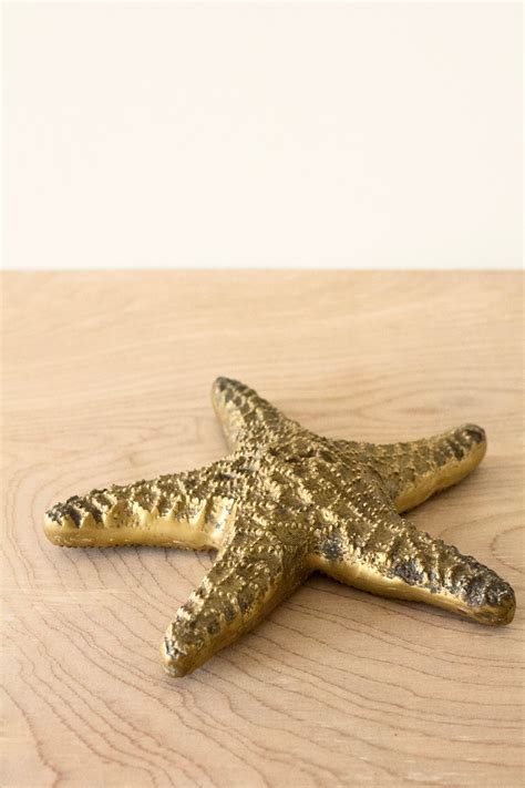 Vintage Solid Brass Starfish Etsy