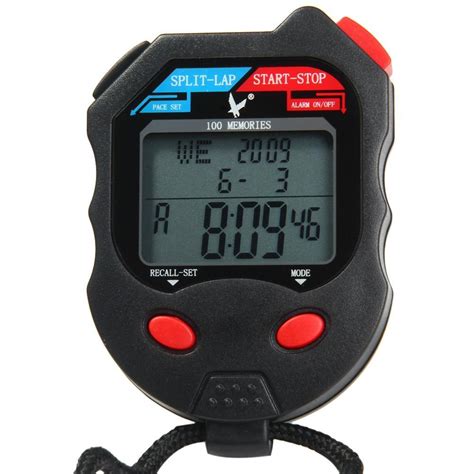row  memory stopwatch  decimal minute function rookie sports