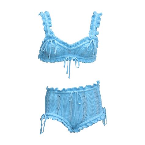 Fine And Rare Vivienne Westwood Crochet Knitted Piece Bikini C For Sale At StDibs