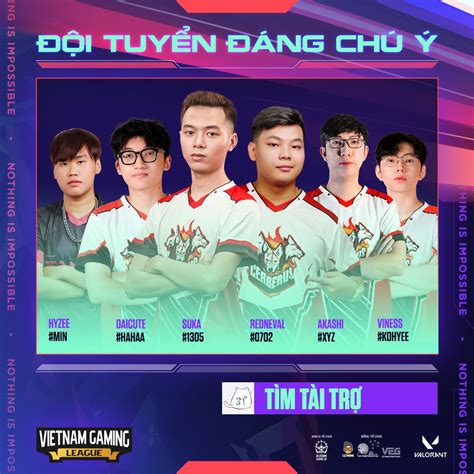 16 đội tuyển vòng bảng VGL Valorant Community Tournament