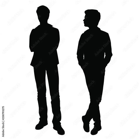 Silhouette Man Standing Profile