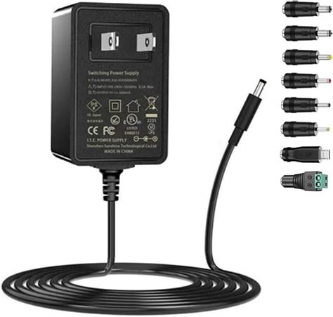 Geluorui UL AC Adapter 9V 2A Fuente de alimentación AC110V DC9V 2000mA