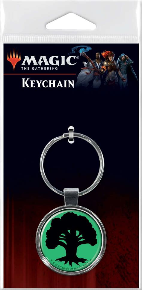 Ata Boy Mtg Keychain Green Mana Symbol Third Eye