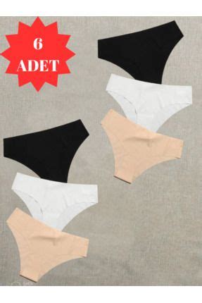 Adeniz Kadın 6 lı Dikişsiz Lazer Kesim Iz Yapmaz Likralı Bikini Slip Külot Fiyatı Yorumları