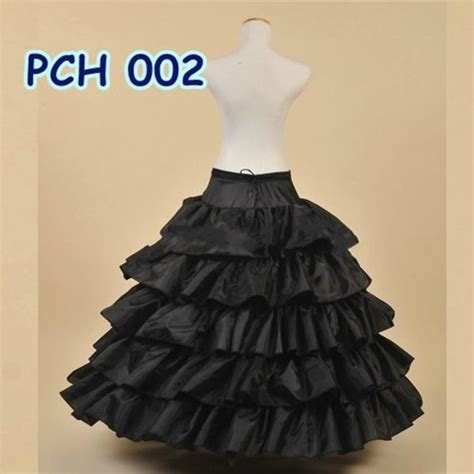 Jual Petticoat Ball Gown Hitam Rok Dalaman Gaun Wedding Ring Layer