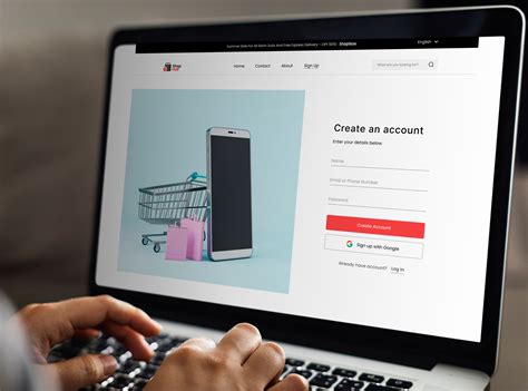 E-Commerce Sign Up Page on Behance