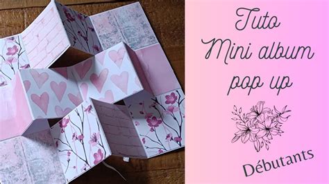 TUTO MINI ALBUM POP UP Avec 1 Feuille 30x30 Et Chutes De Papiers Action