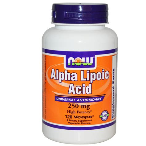 Now Foods, Alpha Lipoic Acid, 250 mg, 120 Vcaps – Mega Vitamins