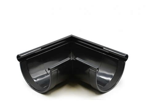 ᐉ Угол желоба наружный RAINWAY 130 система 90° Черный • Купить в Киеве ...