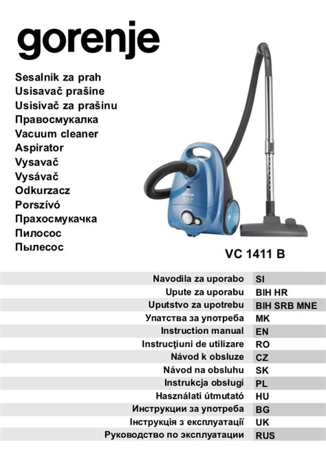 Gorenje VC1411B User Manual