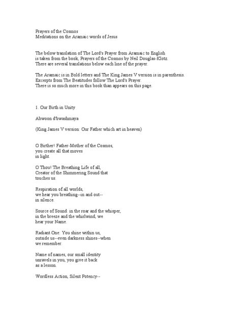 Prayers of The Cosmos | PDF | Heaven | Prayer