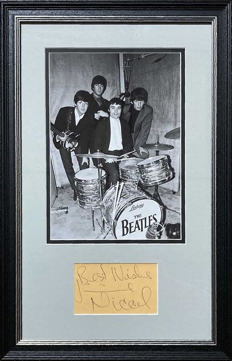Lot 314 Jimmie Nicol Signed Display