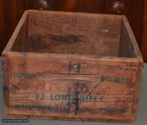 Remington 22 Long Rifle Wooden Cartridge Box