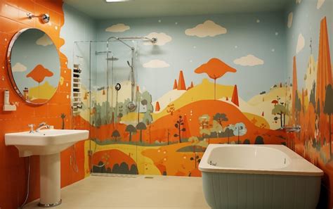 Premium Ai Image Kids Bathroom