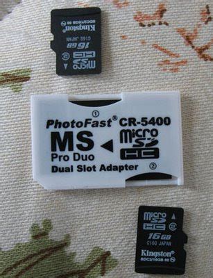 Handheld Addict: Photofast CR 5400 adapter + 32GB MicroSD