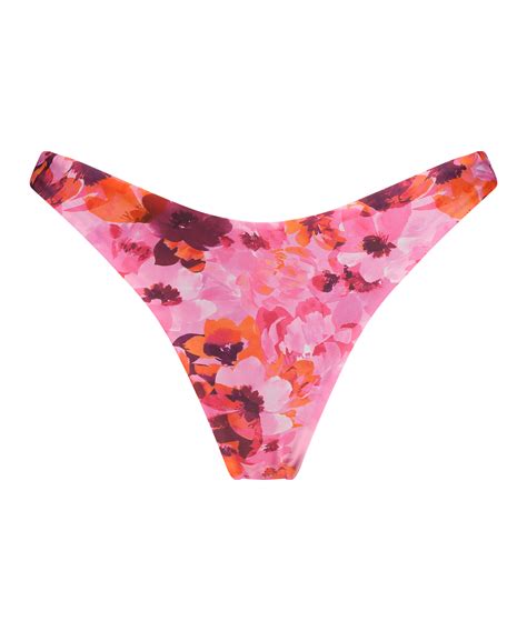 Bikini Slip mit hohem Beinausschnitt Floral Alle Bademode Hunkemöller