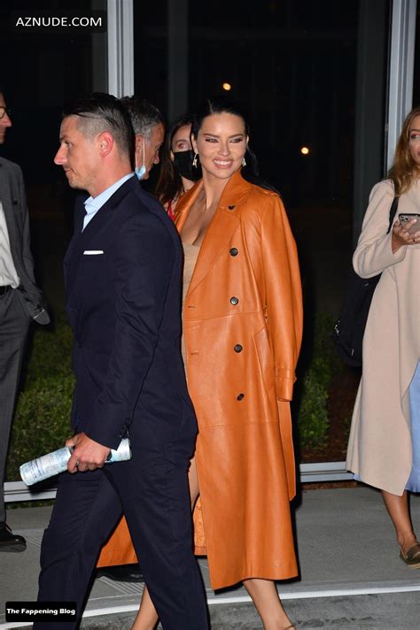 Adriana Lima Sexy Seen Flaunting Her Hot Legs At The Vanity Fair Premiere Party In Los Angeles