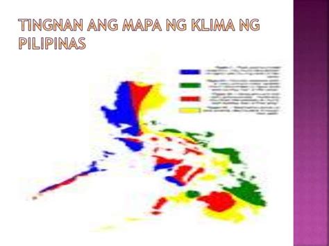 anu ano ang apat na uri ng klima sa pilipinas