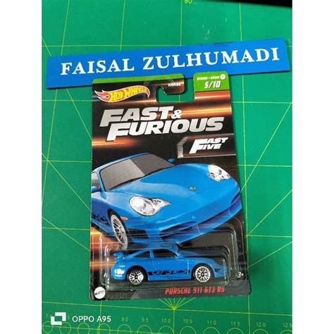 Hot Wheels Porsche Gt Rs Fast And Furious Fast Five Sticker At Back Fzcc Shopee Malaysia