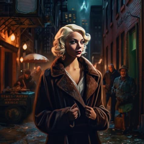 Premium AI Image A Beautiful Platinum Blonde Woman Generative AI