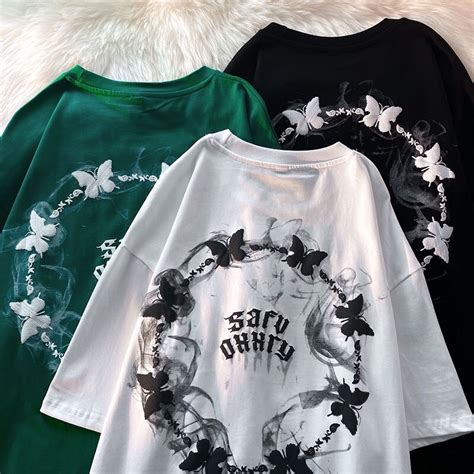 Áo Thun Bướm Loang Love Neve r Xanh Siêu Hot Unisex Dáng Rộng Tay Lỡ Siêu Hot BigBuy