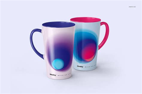 17 Oz Latte Mug Mockup Set For Sublimation 17oz Custom Tall Etsy