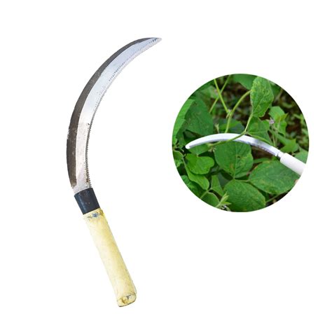 Mini Panggapas001 28cm Small Sickle With Wood Handle Grass Cutting