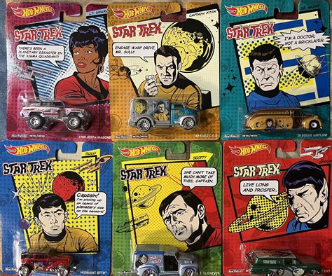 Hot Wheels Pop Culture Hot Wheels Star Trek Original Tv Series Lot Of Different Cars