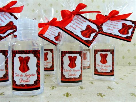 Lembrancinha Ch De Lingerie Personalizada Lcool Gel Elo