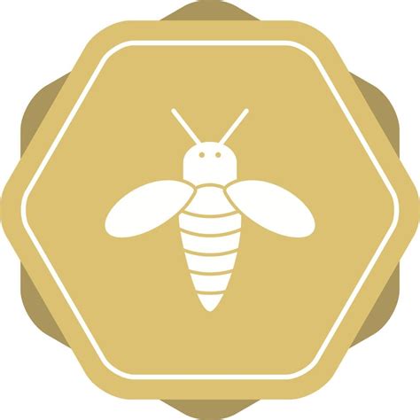 Unique Honey Bee Vector Glyph Icon Vector Art At Vecteezy