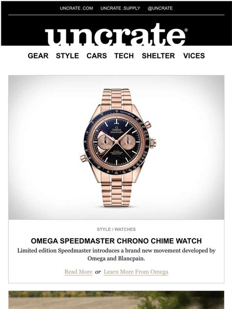 Uncrate Omega Speedmaster Chrono Chime Watch And More Milled