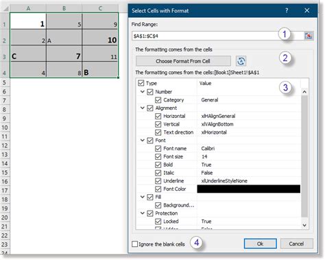 Quickly select cells based on color or formatting in Excel 