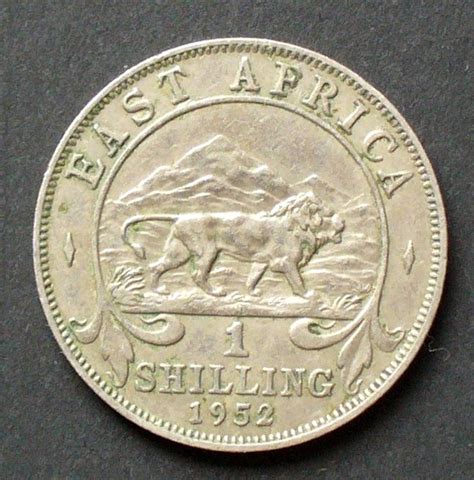 Britisch Ostafrika 1 Shilling 1948 S 36 K N Georg VI Löwe vor