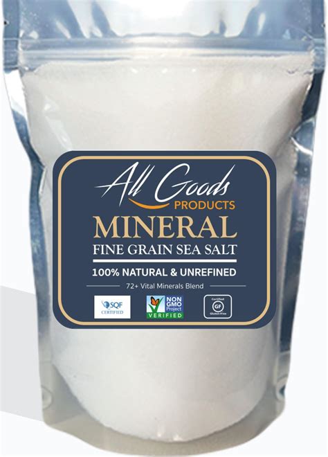 Amazon.com : Baja Gold Mineral Sea Salt, Natural Grain Crystals, 1 Lb ...