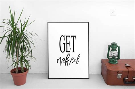 Buy Get Naked Bathroom Wall Art Get Naked Wall Art Above Bed Decor Art Print Get Naked Printable