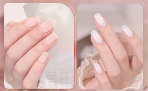 Amazon GAOY Gel Nail Polish Kit 3 Colors 16ml Jelly Pink Nude Milky White Sheer Soak Off