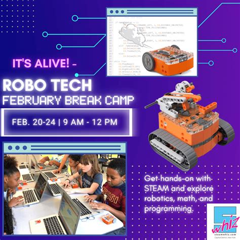 February Break Sci-Tech Camp 2023: Robo Tech - STEAMwhiz Innovation Lab